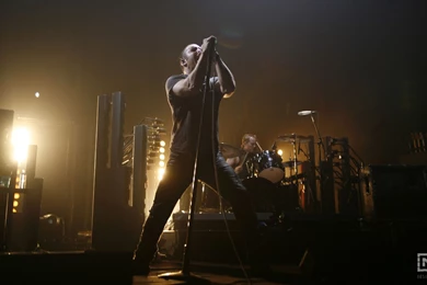 Download Wallpapers 2560x1440 Nine Inch Nails, Show, Soloist, Drum ...