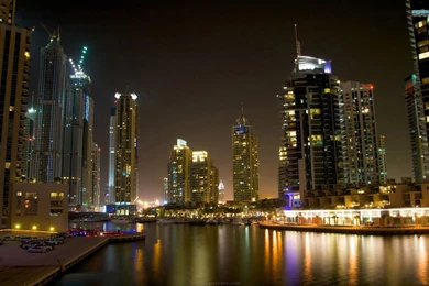 Dubai City At Night HD Wallpapers