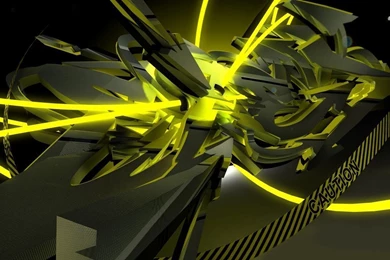 Yellow Graffitti Wallpapers   3D Wallpapers