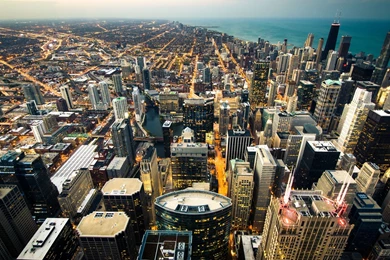 Download Wallpapers 3840x2160 Chicago, Skyline, City Lights ...