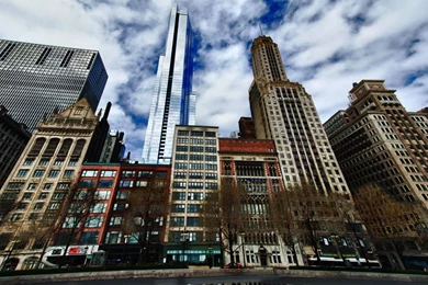 Illinois Tag Wallpapers: Michigan Avenue Chicago Cityscape ...