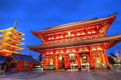 Wallpapers Temple In Tokyo Japan   1920 X 1080   Cities Metropolis ...