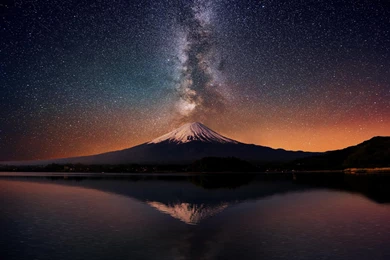 Milky Way On Mount Fuji : Pics
