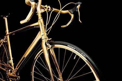 Goldgenie 24K Gold Plated British Racing Bike Makes A Grand ...
