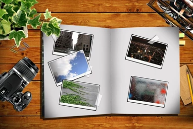 Photo Album On The Desk Wallpapers   Free Wide HD Wallpapers