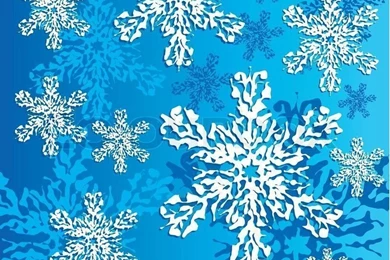 Winter Snowflake In Details, Snow Background, Vector Illustration ...
