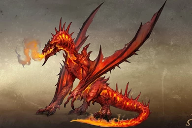 Download Desktop Wallpapers Art Work With The Red Dragon