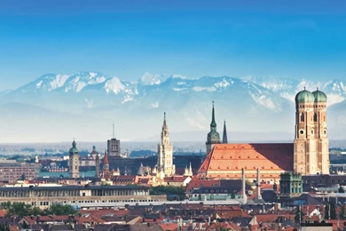 Download Wallpapers 2560x1024 Munich, City, Skyline Dual Monitor ...