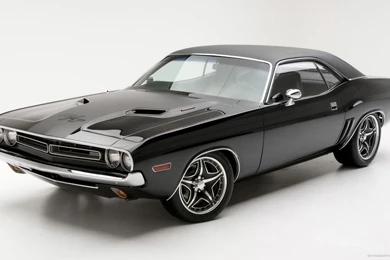 Download 1920x1080 Black Dodge Challenger Wallpapers