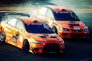 Mitsubishi Lancer Evolution Cars Drifting Wallpapers
