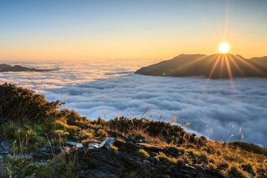 Sunrise Above The Clouds HD Desktop Wallpapers : Widescreen : High ...