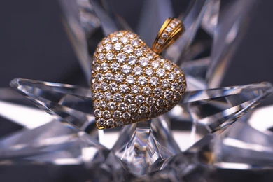 Download Wallpapers 2560x1440 Gold, Heart, Diamonds Mac iMac 27 HD ...