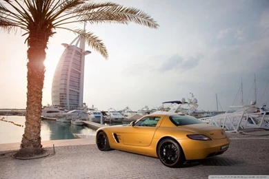 Mercedes Benz SLS Amg In Dubai HD Desktop Wallpapers : High ...