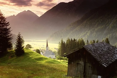 Mountain Village In Tyrol, Austria   1280 X 720 HDTV 720p Wallpapers