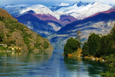 HDscreen: Chile Grove Patagonia Blue Green Desktop Bakcgrounds