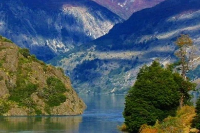 HDscreen: Chile Grove Patagonia Blue Green Desktop Bakcgrounds