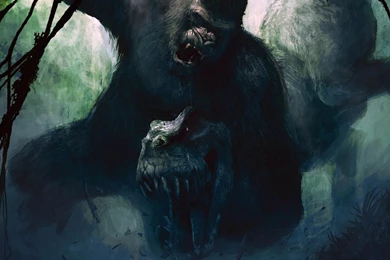 Big Gorilla Vs T rex HD Wallpapers