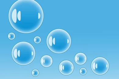 Photoshop Graphics: Blue Bubbles