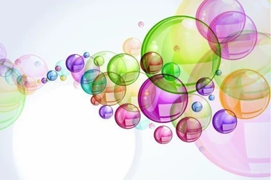Free Abstract Colorful Bubble Backgrounds Vector