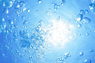 Download Wallpapers 3840x1200 Bubbles, Water, Blue, Light, Air Dual ...