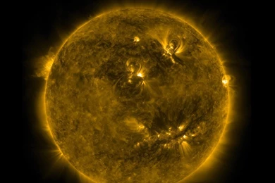 Download Wallpapers 2560x1440 Sun, Energy, Light, Radiation, Space ...