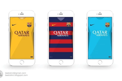 Beetot Kit: FC Barcelona Kit 15/16 Iphone 6 Wallpapers