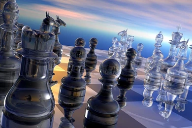 Desktop Wallpapers » 3D Backgrounds » Chess And Sky » Www ...