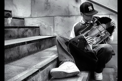 Boy With A Record Wallpapers And Images Wallpapers, Pictures, Photos