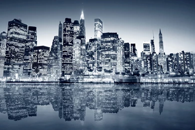 New York City Manhattan Reflection Wallpaper.jpg