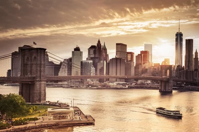 Manhattan Bridge And Skyscrapers HD Wallpapers   New HD Wallpapers