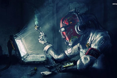 Smoking Cyborg Wallpapers   Digital Art Wallpapers