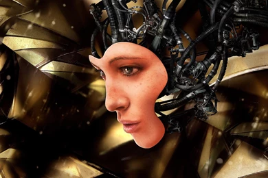 Download Wallpapers Cyborg With A Woman's Face (1920 X 1080 HDTV ...