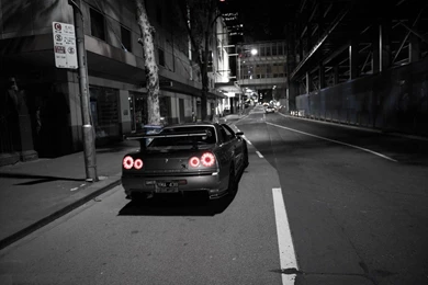 Godzilla, Nissan Skyline R34 GT R, GTR :: Wallpapers