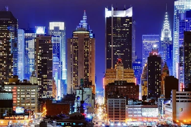 Download Wallpapers 2560x1440 Times Square, Lights, Manhattan, 45th ...