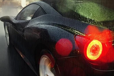 Running Car In Rain Silhouette iPhone 6 Wallpapers Download ...