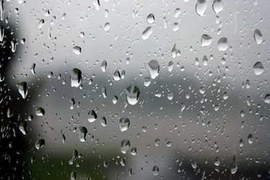 Rain Drops On Glass Wallpapers