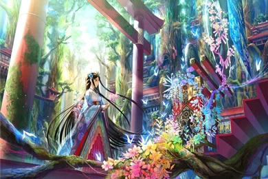Anime paradise beautiful shrine By Lavaria chan On DeviantArt