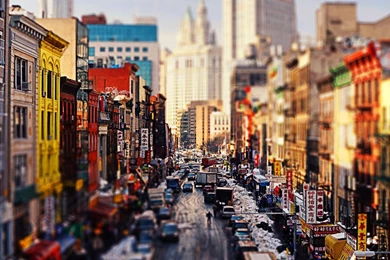 Download Wallpapers 1920x1080 City, Road, Cars, People, Houses ...