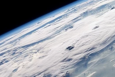 Download Cloudy Earth View From Space Wallpapers For iPhone 4