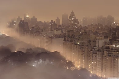 New York Fog HD Desktop Wallpapers : High Definition : Mobile