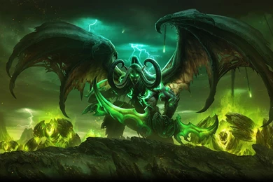 I Turned The Legion Websites Backgrounds Image Of Illidan Into A ...