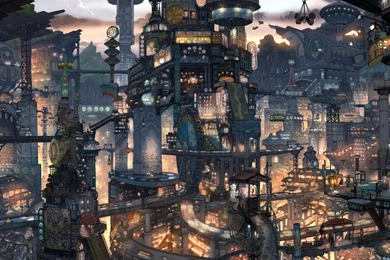 Download Wallpapers Anime City (1920 X 1080 HDTV 1080p). Desktop ...