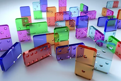 Dominoes Game, Graphic, 3d Wallpaper, Colorful, Desktop Hd