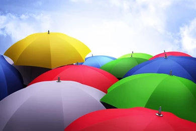 Colorful Umbrellas 3D Wallpapers In HD Quality