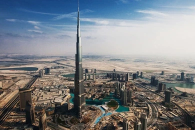 Mercedes Dubai Khalifa Aka Burj Desktop HD Desktop 1600 X 900 Wallpapers.jpg