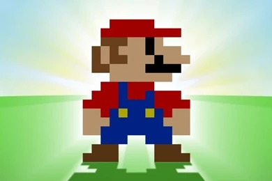 Pixelated Mario iPhone 5 Wallpapers