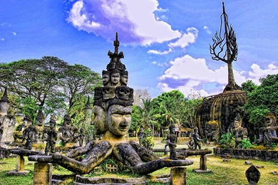 Civilization Maya Vientiane Laos Statue Hd Wallpapers