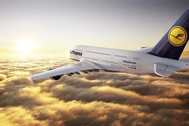 Airbus A380 Flight Clouds Wallpapers