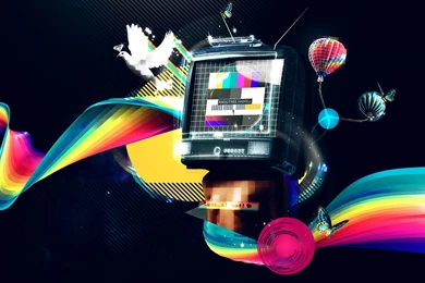 Wallpapers Abstract, Bright, Paint, Collage