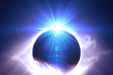 Download Wallpapers 2560x1024 Ball, Light, Bright, Abstract Dual ...